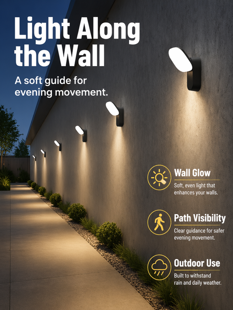 10W Adjustable LED Outdoor Wall Mount Lighting With Rotatable Panel 3000K IP65 Rating