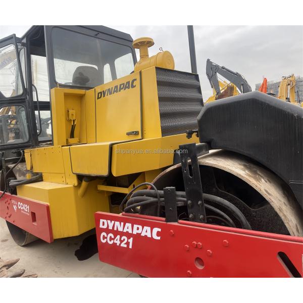 Construction Works Used Road Roller CC421 CC211 CA301D CA30D with Double Drum Roller