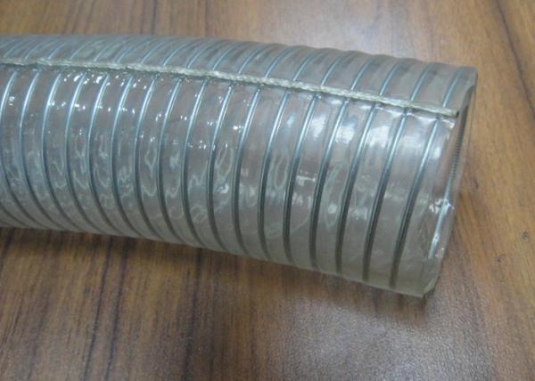 Anti Static Spiral Reinforced Flexible Steel Wire Hose 1 Inch - 4 Inch For Conveying Gas