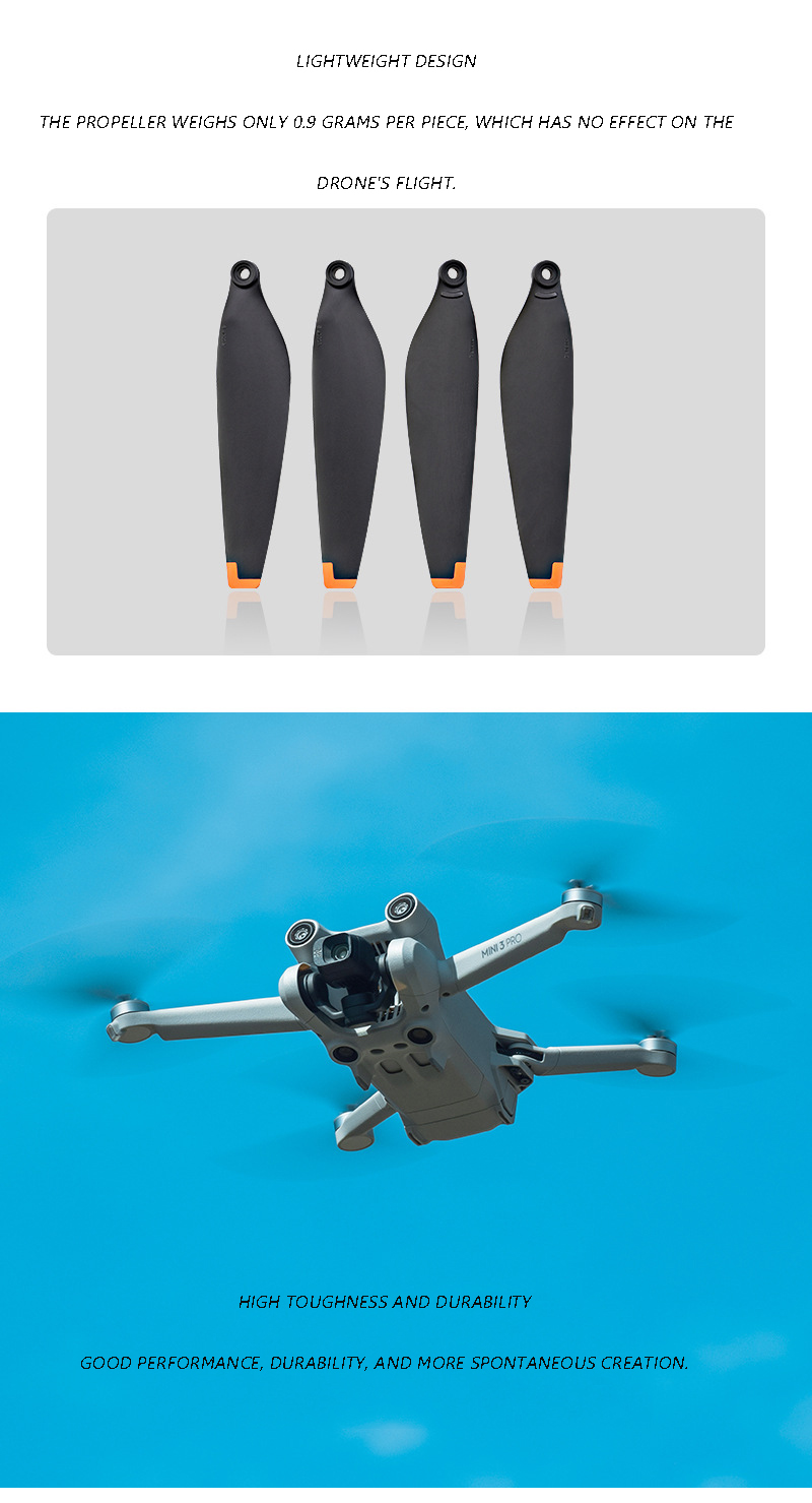 Mini Propeller Blade Wing Drone 6030 Accessories Drones For Dji 3 Pro