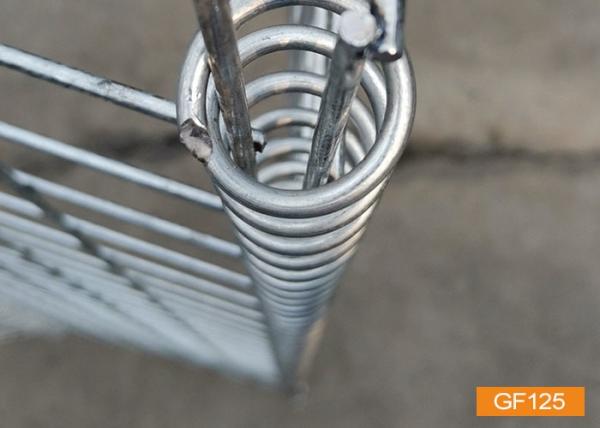 Black Flood-Resistant Tubular Metal Fence Waterproof Base
