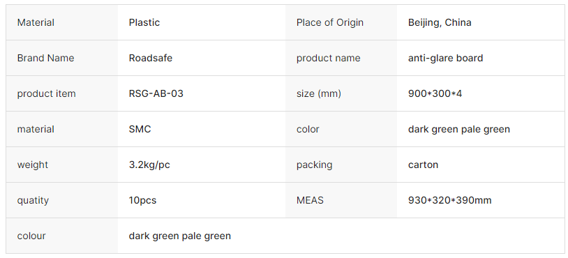 Highway Anti-glare Screen Anti-glare Panel Anti-glare Board