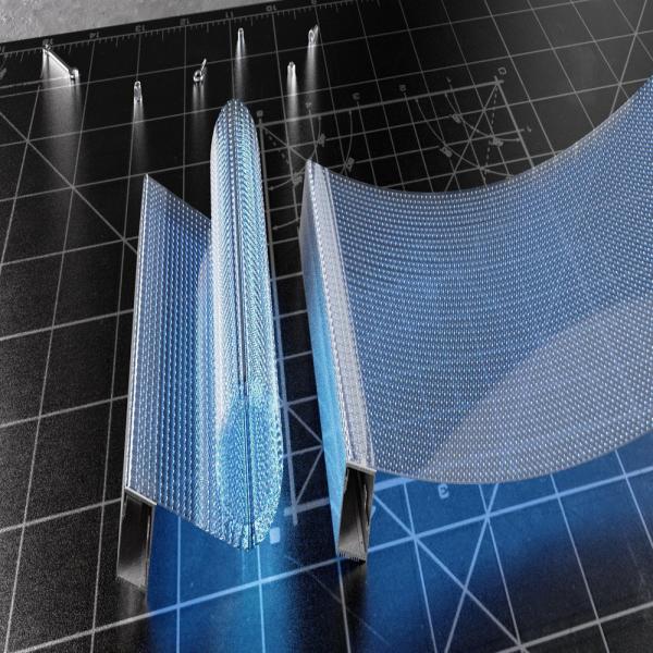 LionLED P4-8 Indoor Flexible Transparent LED Display For Glass Windows Shop