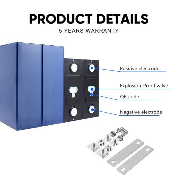 CALB 280Ah LiFePO4 Battery 3.2V Prismatic Rechargeable Battery for Solar Energy Storage
