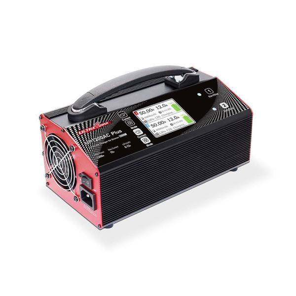 Dual Channels 1200W Output Power LiPO/LiHV Charger with 1.5A/Cell Balance Current for Big Drones