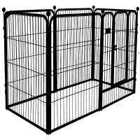 Puppy Pet Dog Play Kennel Foldable Steel Wire Dog Fence Panels
