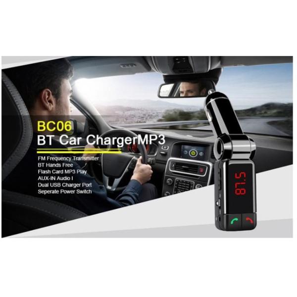 Professional Grade Bluetooth Car Charger Full Frequency FM Transmitter