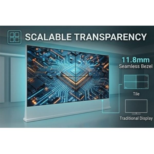 Hot Sale Digital Sign 55 Inch Ultra-thin High-definition 2x2 spliced Transparent OLED Screen