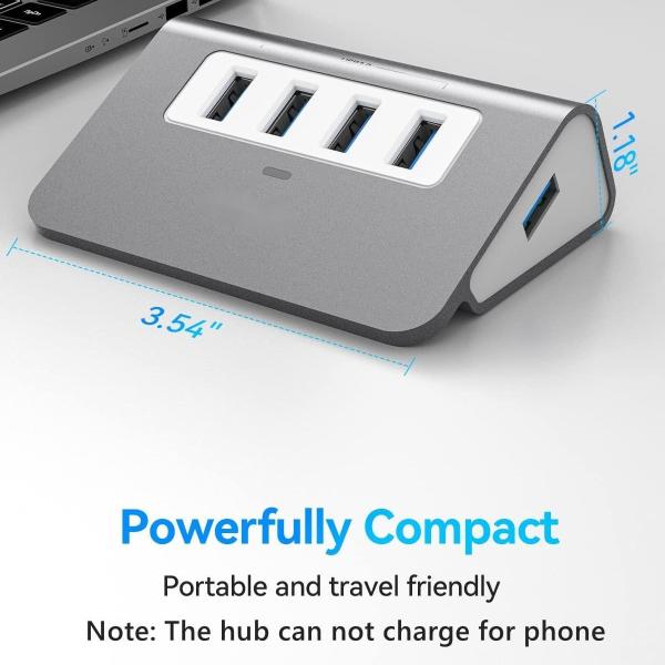 10 Port Usb C Hub Portable USB C Hub Type C To 4 USB A Ports For PC Tablet
