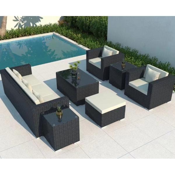 Leisure Outdoor Furniture Garden Woven Rattan Sofa Set for Outdoor and Indoor Section