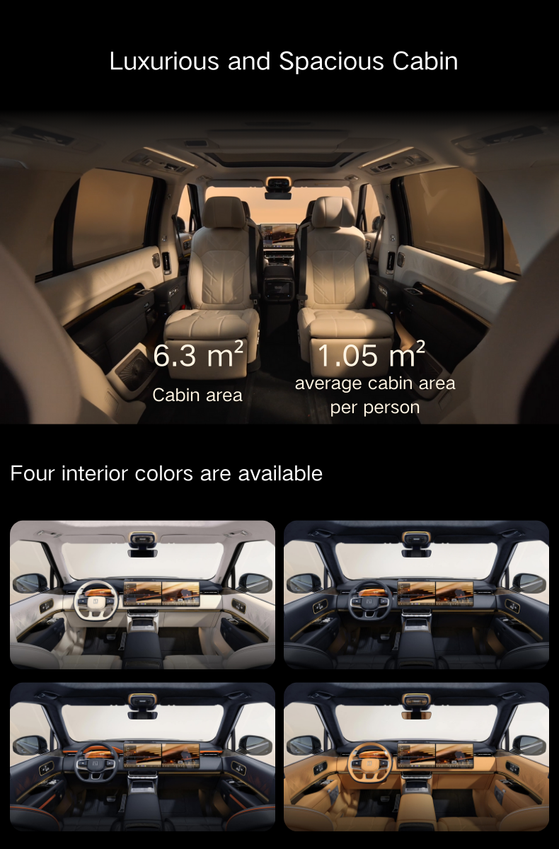 Luxurious Zeekr 9X Hybrid SUV Max Edition Automatic Gearbox Left-Hand Steering Euro VI Emission Standard New Condition >700km
