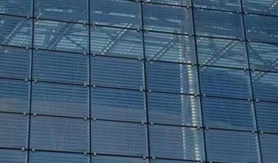 Easy Install Solar Photovoltaic Glass Curtain Wall Size Customized