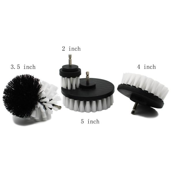 Multifunctional Bathroom Electric Drill Cleaning Brush 5in PP Wire