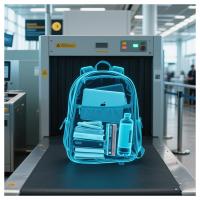 Inspection de sécurité de la gare hôtelière Machine à rayons X de bagages avec système de scanner portable à rayons X à pénétration de 8 mm