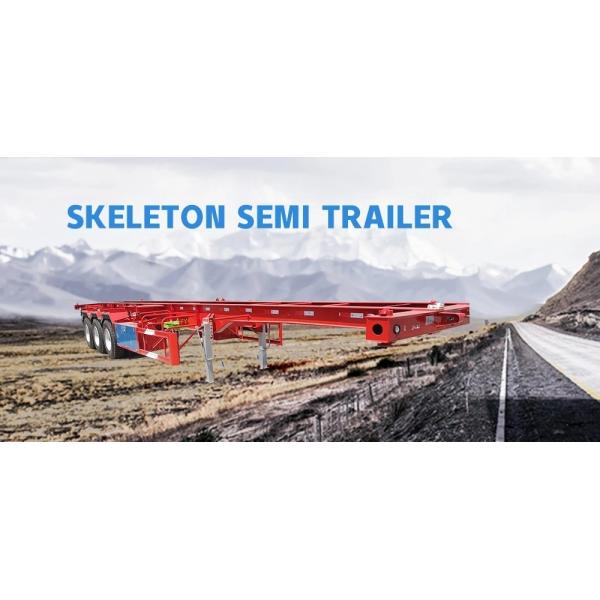 20FT/30FT/40FT/45FT 3axles Skeletal/Skeleton Chassis Container Semi Trailer with 1
