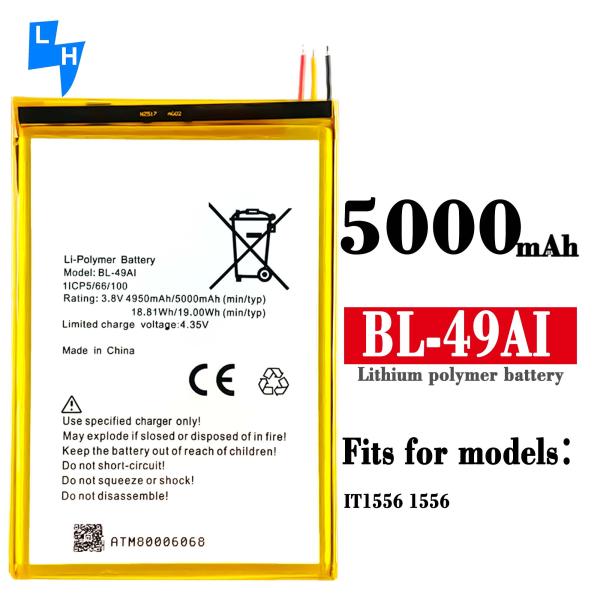 Stock BL-49AI 4950mAh Mobile Phone Batteries for itel 1556 Battery