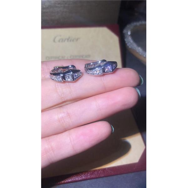 Luxury jewe factory serpenti series earring 18k white gold yellow gold rose gold diamond  Earring B Snake Earrings