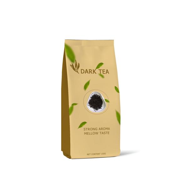 ODM OEM Foil Laminated Side Gusset Bags Dark Tea Packaging 150g