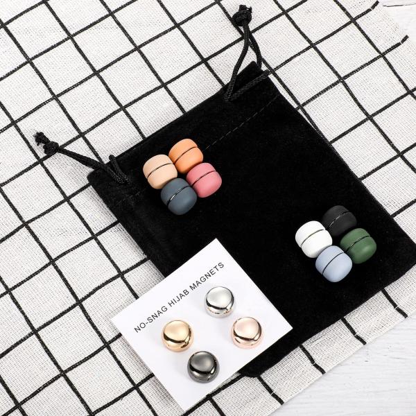 Pins magnéticos Hijab fortes sem atrito Pins magnéticos multi- Pot / Cup Forma de orientação axial