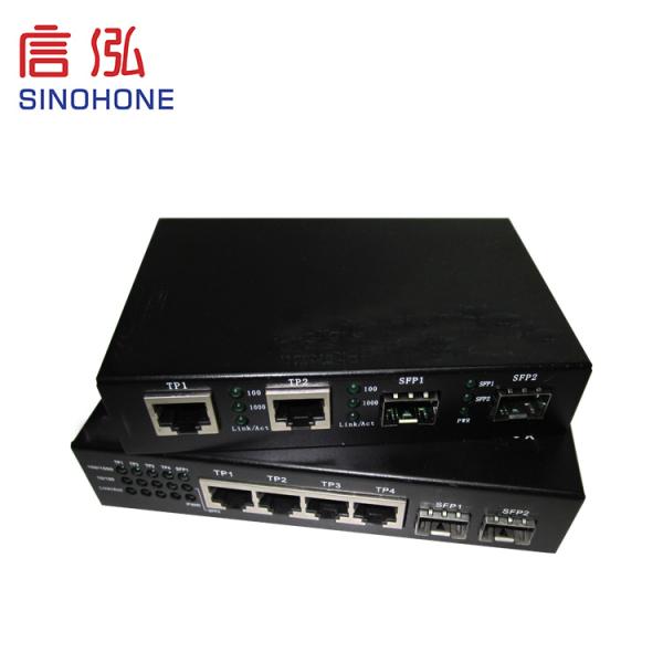 Single Mode Fiber Optic Media Converter Gigabit 50hz Long Delivery Distance