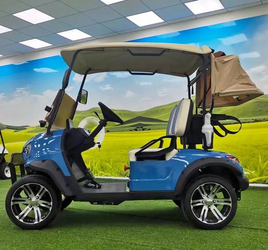 without battery  3.5KW AC motor 4 Wheels Electric Golf Cart  2-seater buggy beach hunting