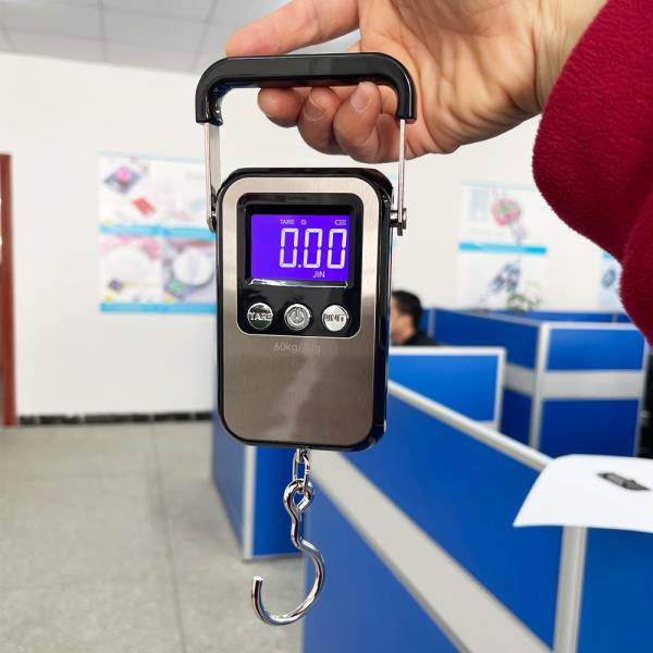 WH-A35 WeiHeng 60 kg Balance de bagages postaux portables à dent bleue Support ODM pour l'impression sur écran personnalisée et le logo / design graphique
