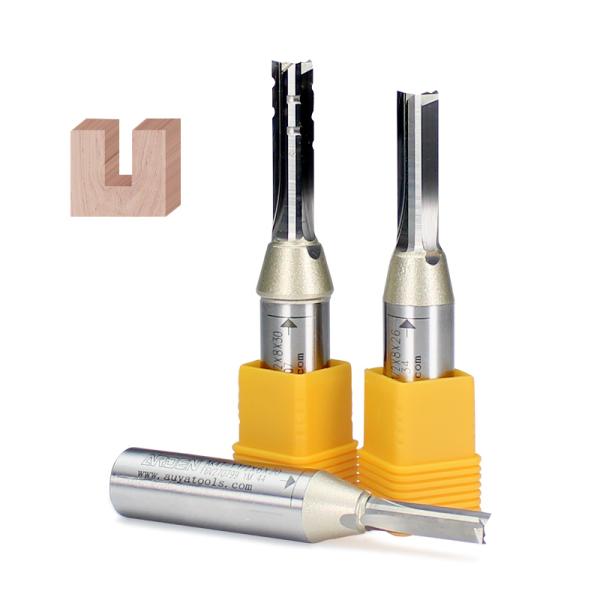 Wooden Milling Cutter CNC 2 Flute End Mill Straight Slotting Cutting Bit for Wood Arden Bits Double Flute Straight Bits