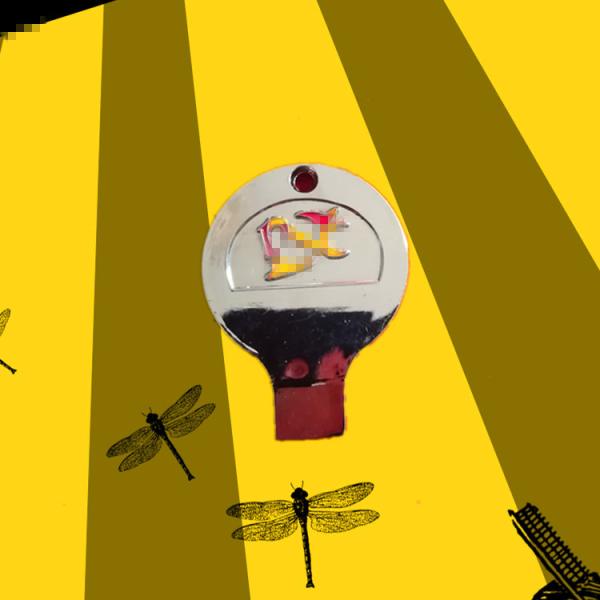 Золото-серебряный металлический открыватель для кавиара