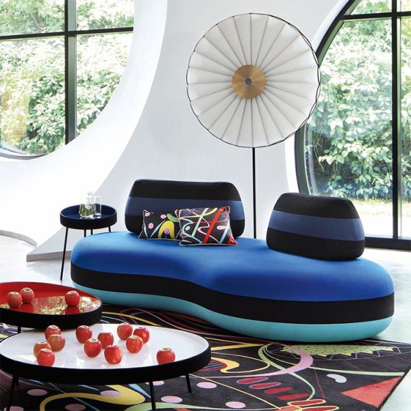 Modern Sectional Sofas Fabric Velvet Living Room Sofas Home Hotel Lobby Combination Modern Leisure Sofa Set