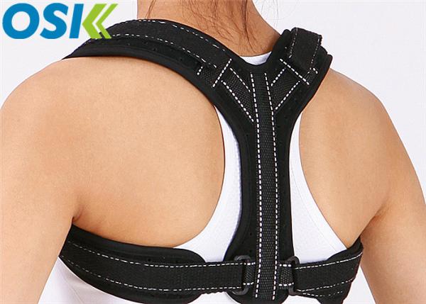 Effective Black Back Posture Belt , Backbone Posture Support For Women And Men