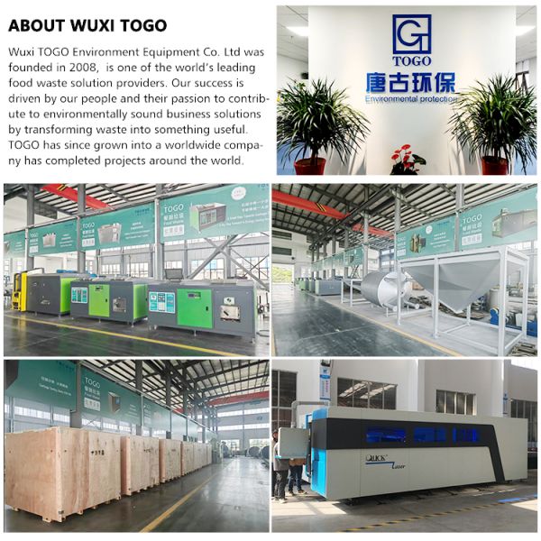 Customized Power 24H Processing Cycle Fully Automatic PLC Control Large Capacity Food Waste Composting System Microbial Wastes