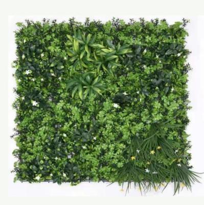 green PE Artificial Grass Wall Panels Outdoor 100cm*100cm