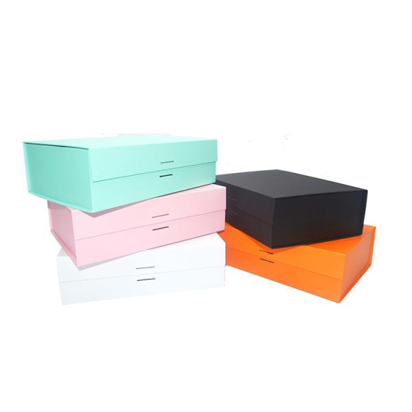 Logotipo personalizado zapatos ropa embalaje cartón caja de regalo plegable con cierre magnético