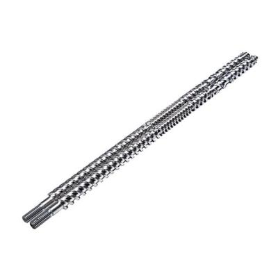 Parallel Twin Screw And Barrel With Air Cooling 18 1-40 1 L/D Ratio 38CrMoAlA Nitriding Treatment Screw