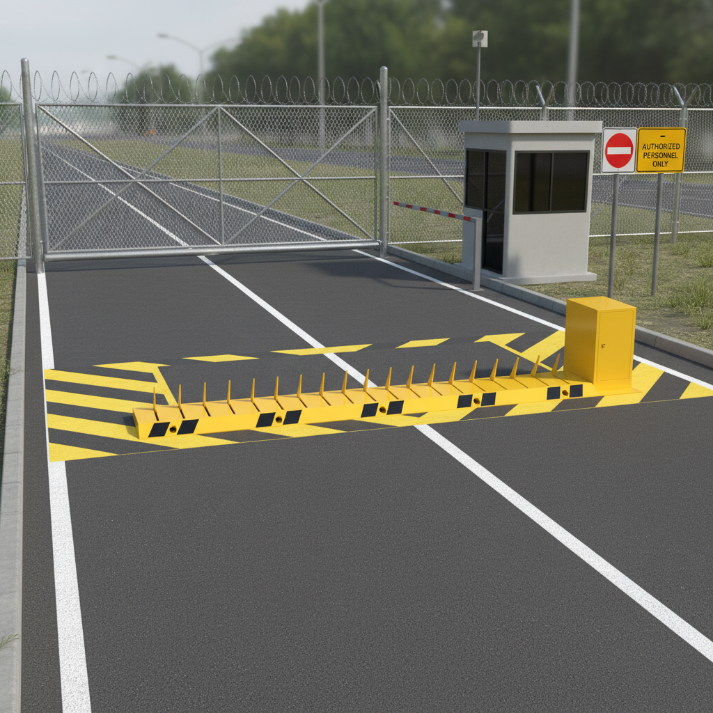 380V IP67 Waterproof Tyre Killer with 150mm Spike Height for Secure Vehicle Access Control