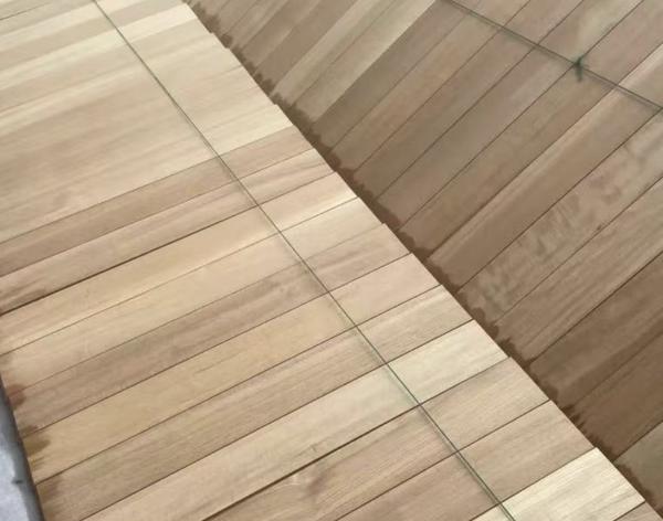 15mm-22mm Teak Solid Wood Flooring Hardwood Veneer Flooring Width 90mm 120mm 140mm