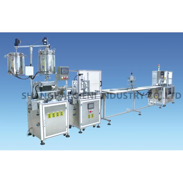 High Speed Automatic Cosmetic Filling Machine For Lip Oil With Touch Screen