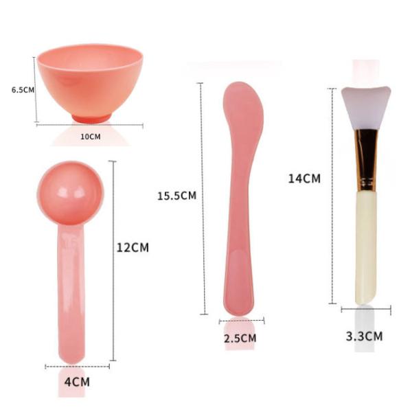 4PCS DIY Beauty Mask Spa Kit Facial Mask Bowl Set Beauty Cosmetic Personal Care