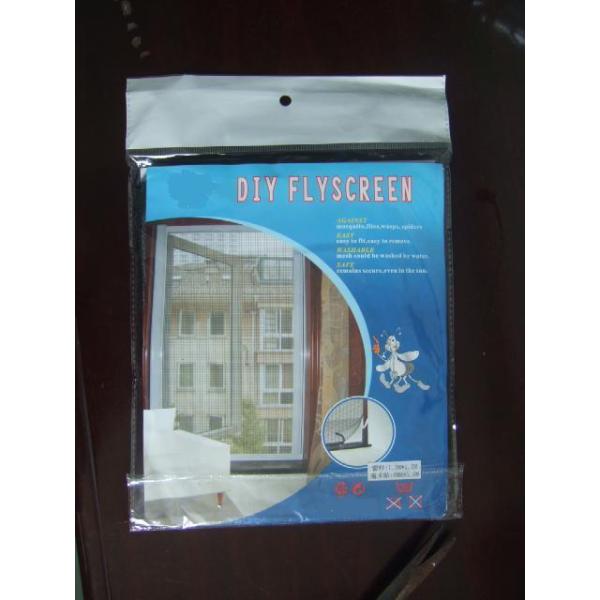 DIY Polyester Mosquito Net Kit With Velcro Hook Fastner Fly Screen
