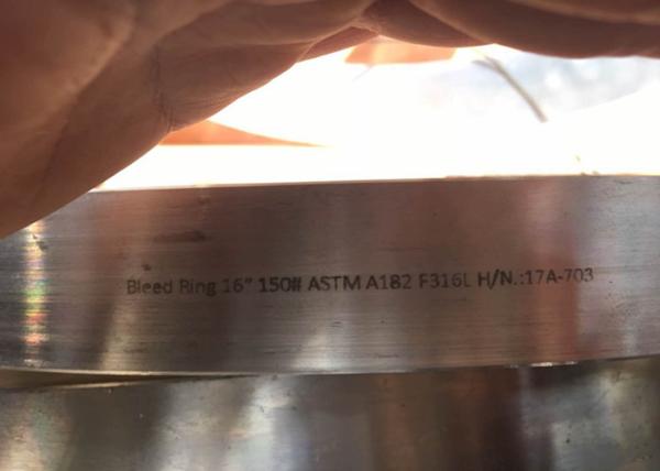 Duplex Stainless Steel 316L Bleed Ring Drip Test Ring Forged Steel Flanges