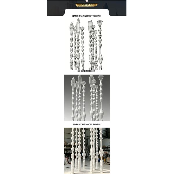 Large outdoor park square stainless steel lighting sculpture