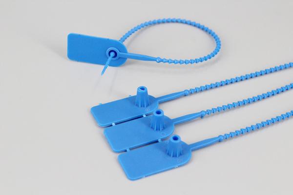 215mm length Colorful strip seal PP material identification security seal cable ties with logo and numbered print