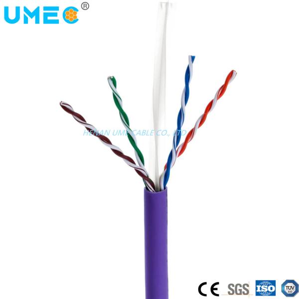 305m por rolo CAT6 Indoor Outdoor UTP 23AWG 24AWG Cordão de Internet com OEM aceito