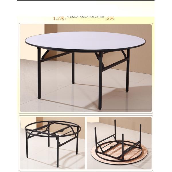 6ft 8 Ft Folding Banquet Table Round Plywood Dining Table