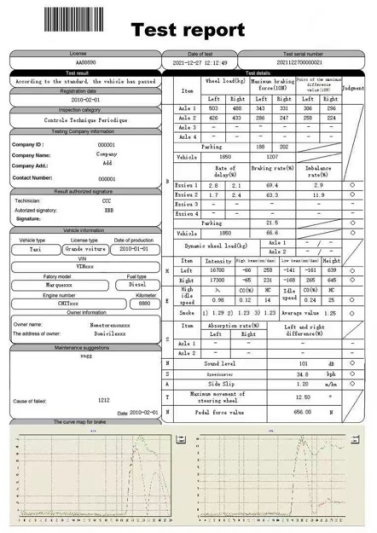 Cartesykj probador móvil de frenos de rodillos móviles 3T 10T 15T equipos de inspección de carril del vehículo
