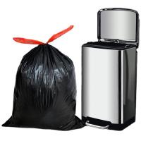 Bolsa de basura con cuerda de tracción personalizada de 30 galones en HDPE/LDPE/LLDPE para la eliminación conveniente de residuos