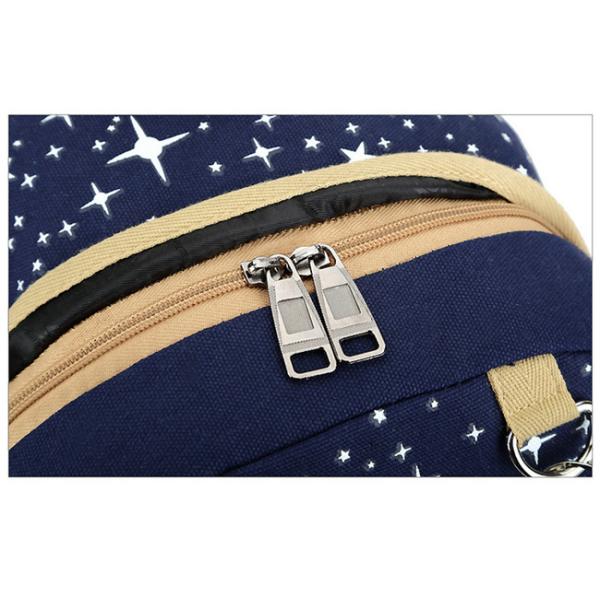 Star Printing Trendy School Backpacks , Teenage Girl's Rucksack School Bag