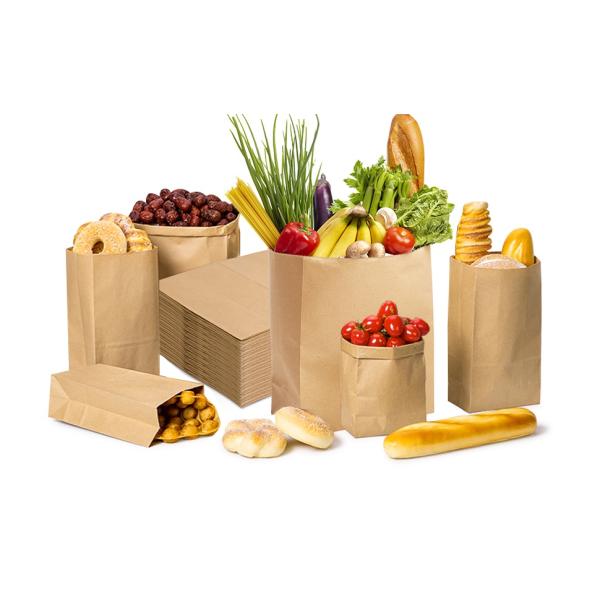 Повторно использованная бумага Kraft принимает прочь упаковывая доставку еды сумок ресторана