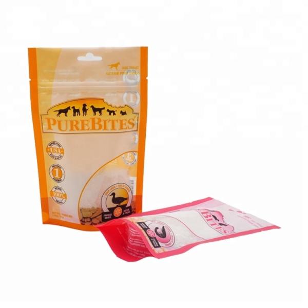 China New Products Plastic Pet Food Packaging Stand Up Zipper Bag