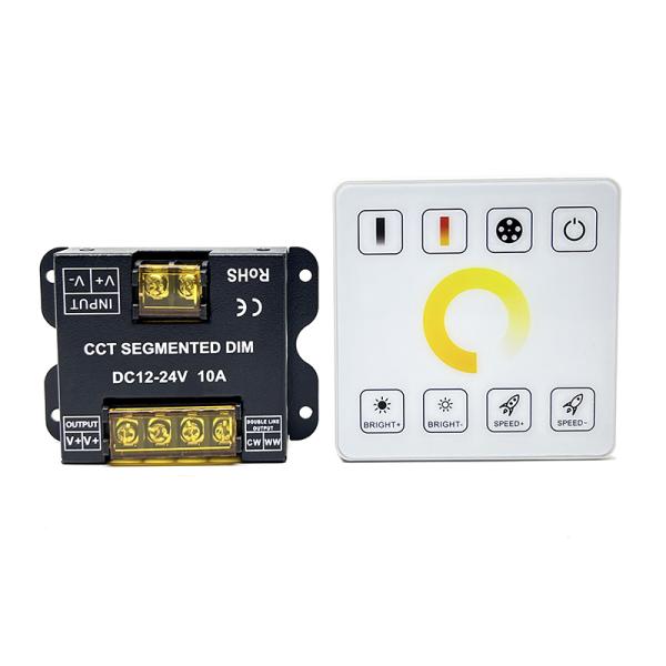 касание Rf двойной цветовой температуры DC 12V 24V затемнителя регулятора СИД 10A полное